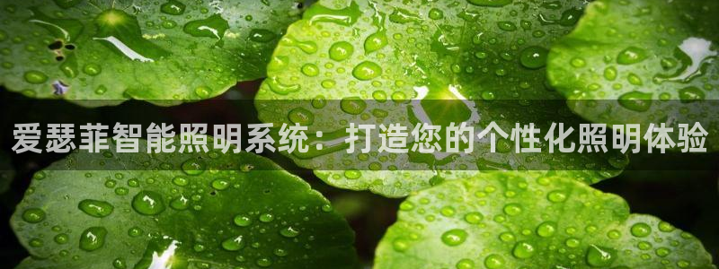 爱瑟菲智能照明系统：打造您的个性化照明体验