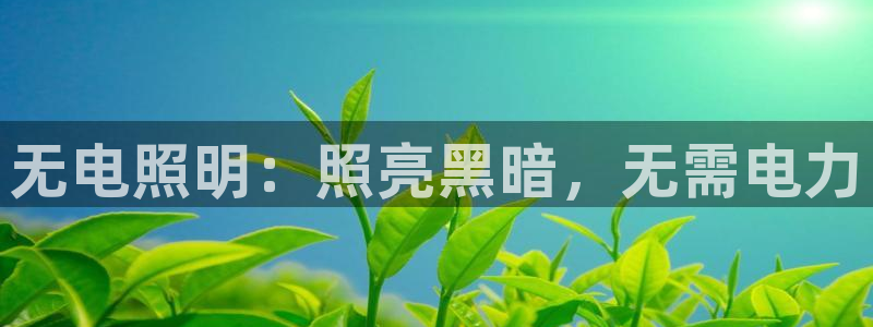 无电照明：照亮黑暗，无需电力