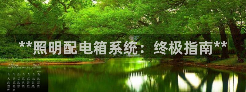 **照明配电箱系统：终极指南**