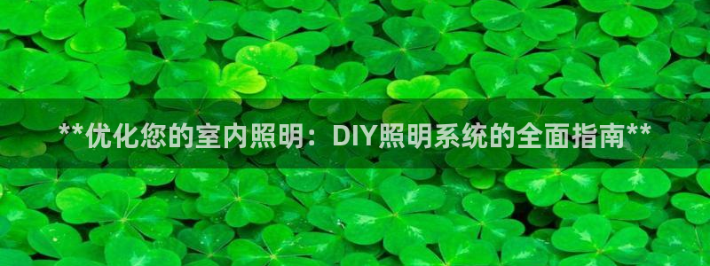 **优化您的室内照明：DIY照明系统的全面指南**