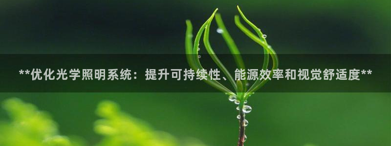**优化光学照明系统：提升可持续性、能源效率和视觉舒适度**