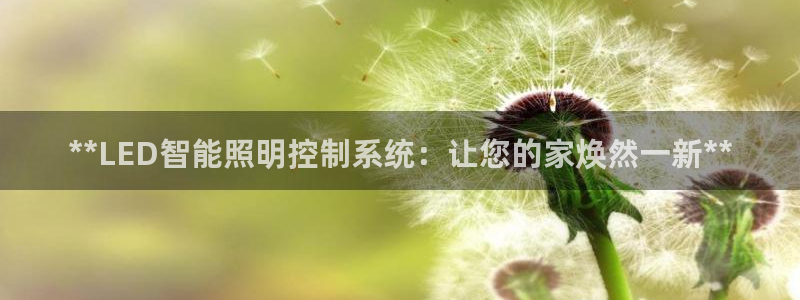 **LED智能照明控制系统：让您的家焕然一新**