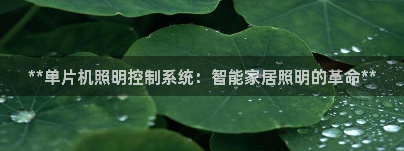 **单片机照明控制系统：智能家居照明的革命**