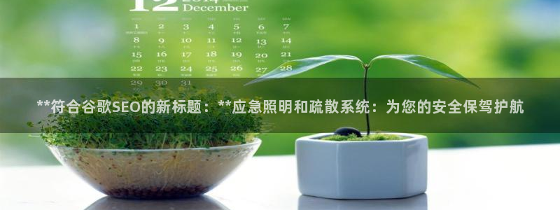 **符合谷歌SEO的新标题：**应急照明和疏散系统：为您的安全保驾护航