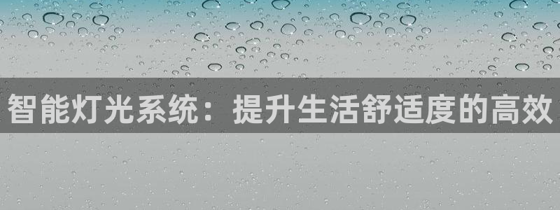 智能灯光系统：提升生活舒适度的高效