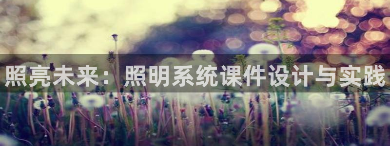 照亮未来：照明系统课件设计与实践