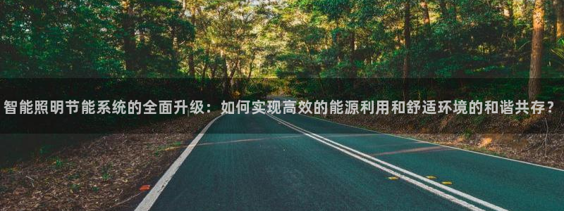 智能照明节能系统的全面升级：如何实现高效的能源利用和舒适环境的和谐共存？