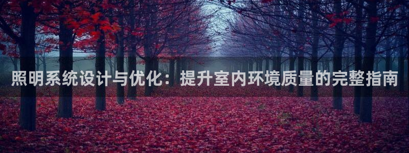照明系统设计与优化：提升室内环境质量的完整指南