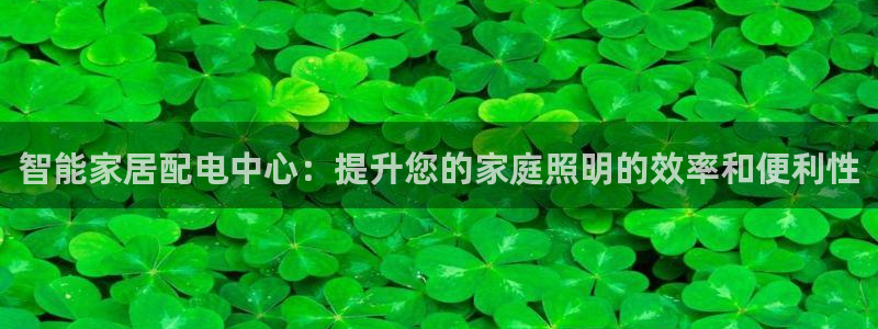 智能家居配电中心：提升您的家庭照明的效率和便利性